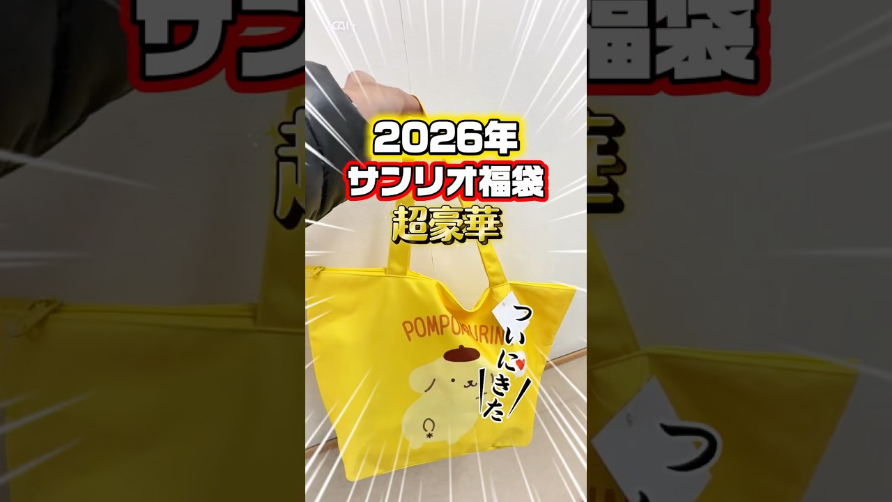サンリオ福袋2026年 ポムポムプリン福袋 開封してみた結果！ #サンリオ