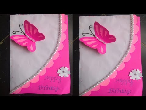 Beautiful Handmade Birthday Crad// Birthday Crad Idea. - YouTube