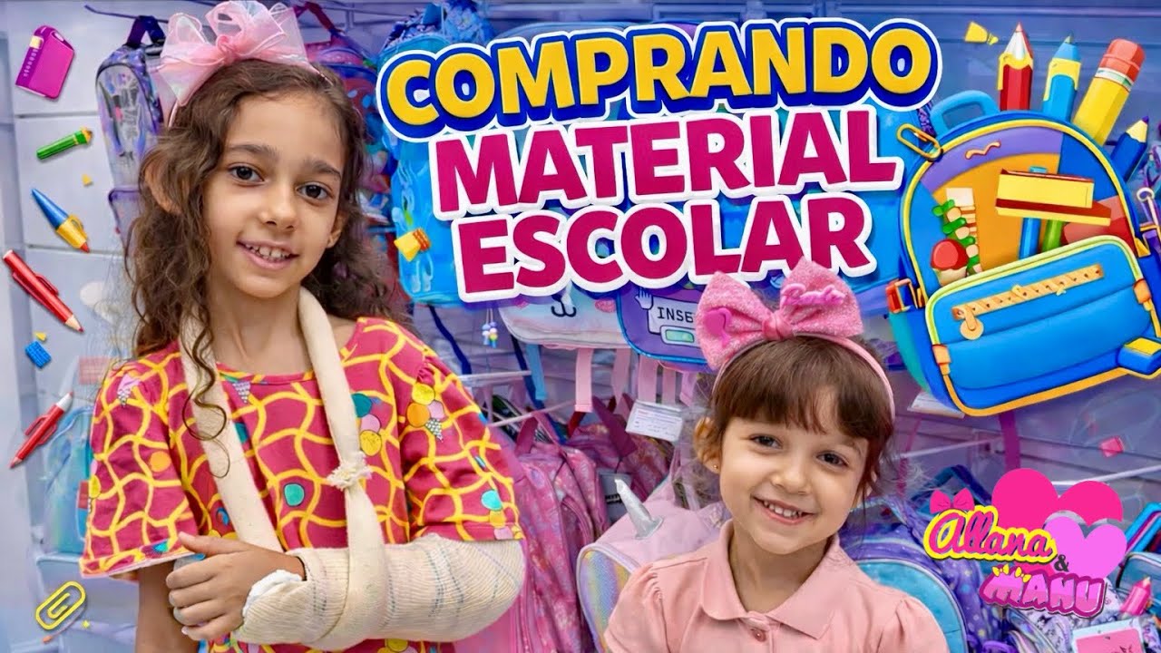 Comprando o Material Escolar com Allana e Manu