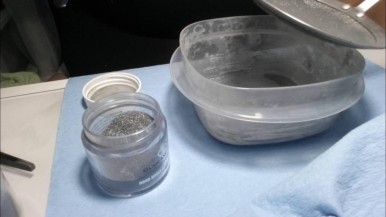 How to remove glitter from acrylic powder YouTube