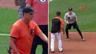 Listen to Bobby Dickerson instruct left side of infield