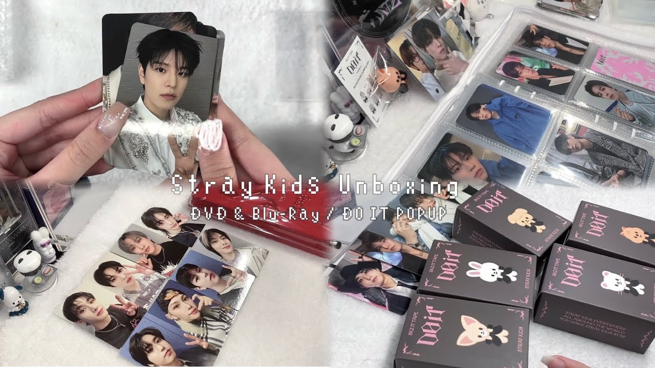 やっと届いたかわいい子達🪽🤍Stray Kids DVD & Blu-Ray & GOODS Unboxing /스트레이 키즈/スキズ ...
