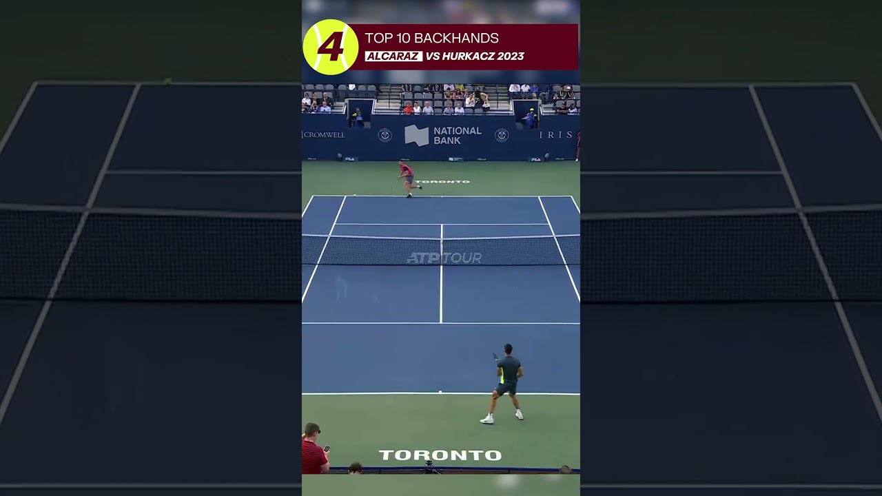 CARLOS ALCARAZ'S PERFECT BACKHAND AT NBO 2023 🎾🔥