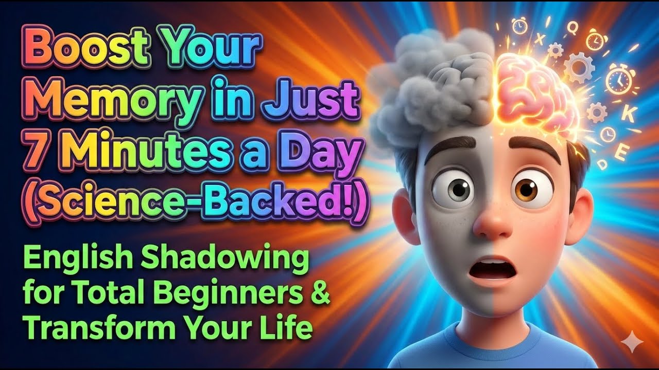 Memory Shadowing Boost Your MEMORY in 7 Minutes Daily || English Shadowing for A1 – B2 ...