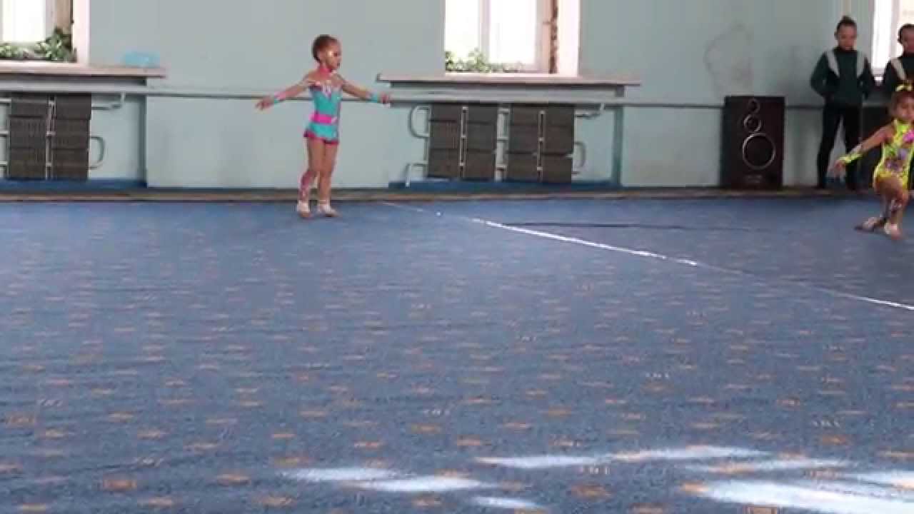 Художественная гимнастика Кураускас Полина 2010г р - YouTube
