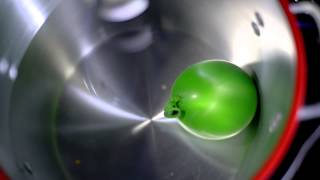 Deflated Balloon vs Vacuum Chamber