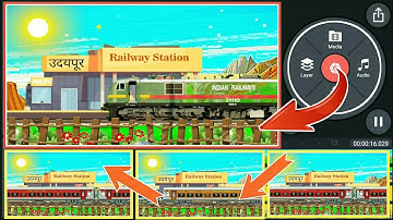 3D Train Moving Status Editing | Kinemaster Train Video Editing | Status Making Video