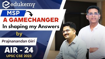 Edukemy Geography Optional | Prajnanandan Giri (AIR-24, UPSC CSE 2023) #upsctopper2023 #msp