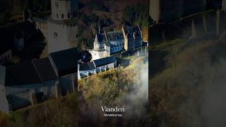 Soar over Vianden Castle in Luxembourg. #travel #wonderjourneys #dji #visitluxembourg