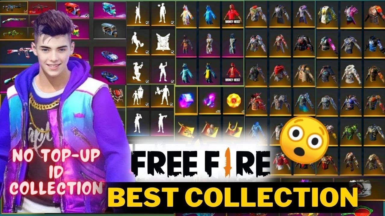 No Top Up Collection | No Top Up Rare Item Collection | Free Fire | No ...