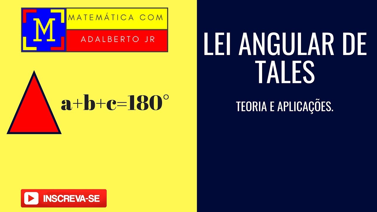 Lei angular de tales | teoria e aplicações - YouTube