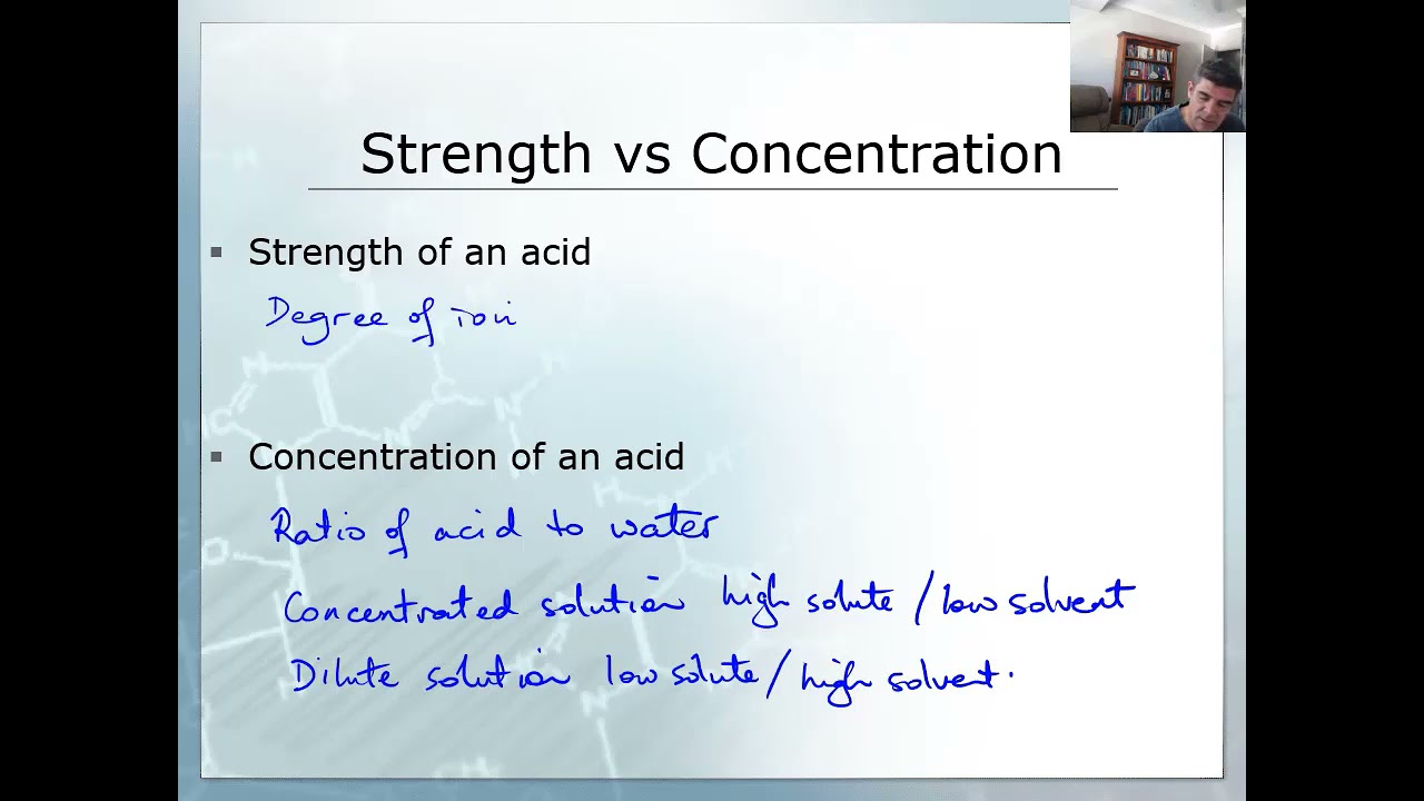 ⁣Strength vs concentration of acids | Acids and bases | meriSTEM