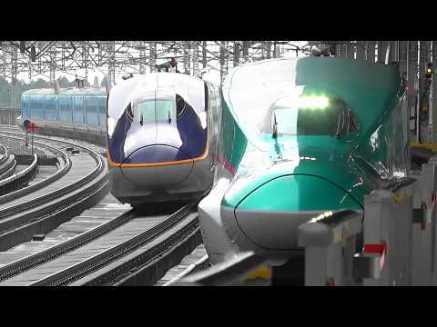 新幹線の追い抜き通過150連発!＋α E5系,ALFA-Xなど Shinkansen Overtaking Passes Special