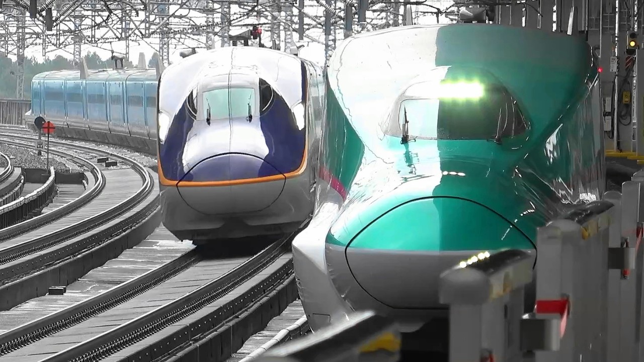 新幹線の追い抜き通過150連発!+α E5系,ALFA-Xなど Shinkansen Overtaking Passes Special