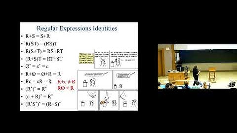 Theory of Computation (CS3102), Lecture 09, Professor Gabriel Robins, Spring 2018 (Panopto)