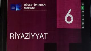 Riyaziyyat 6-ci sinif 1-ci yarımil E variantı