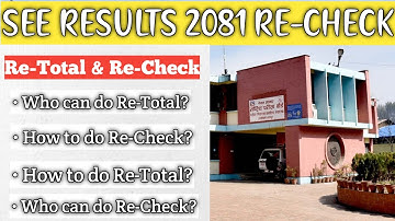 Re-Total and Re-Check SEE Result 2080/2081 | How to do Retotal of SEE Result? SEE Result Recheck☝️☝️