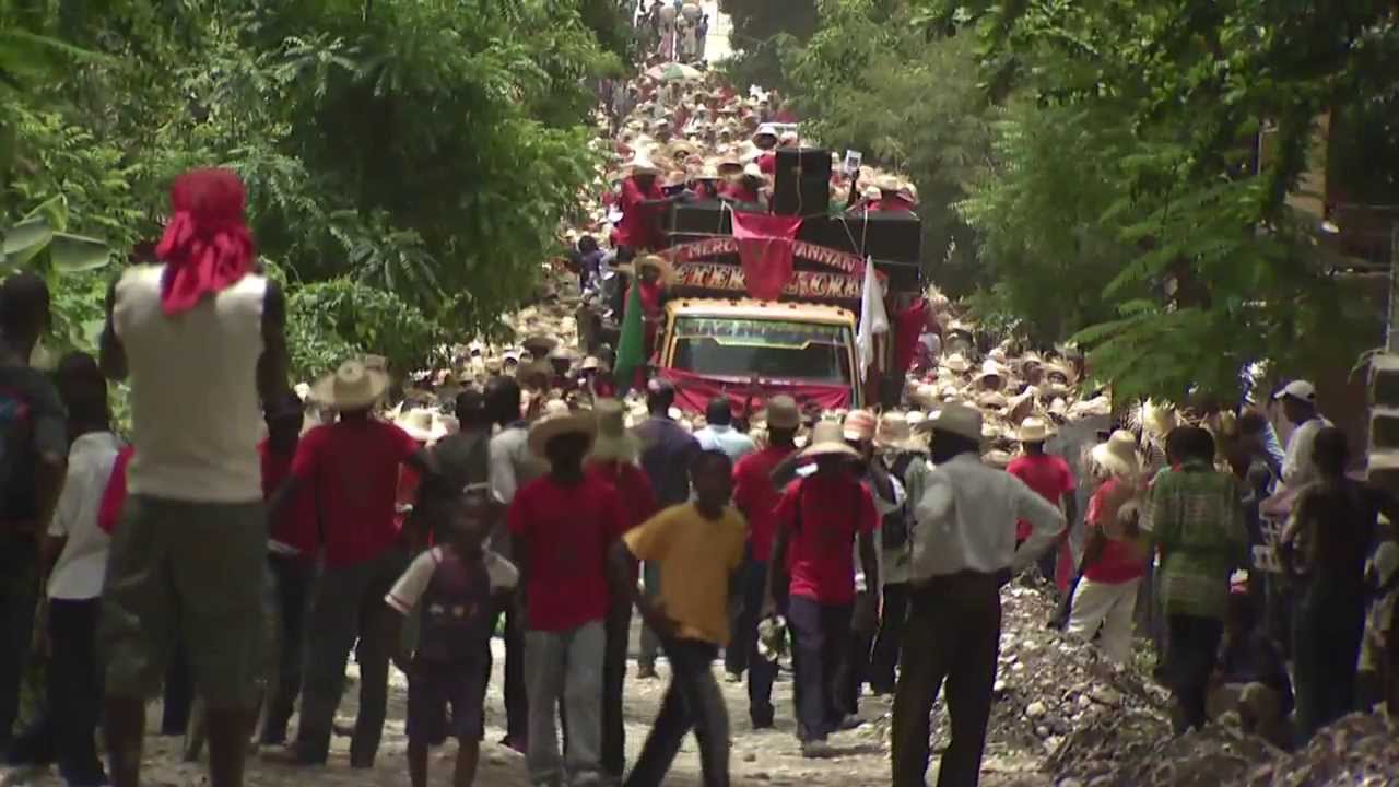 AJE Demo against monsanto, Haiti - YouTube