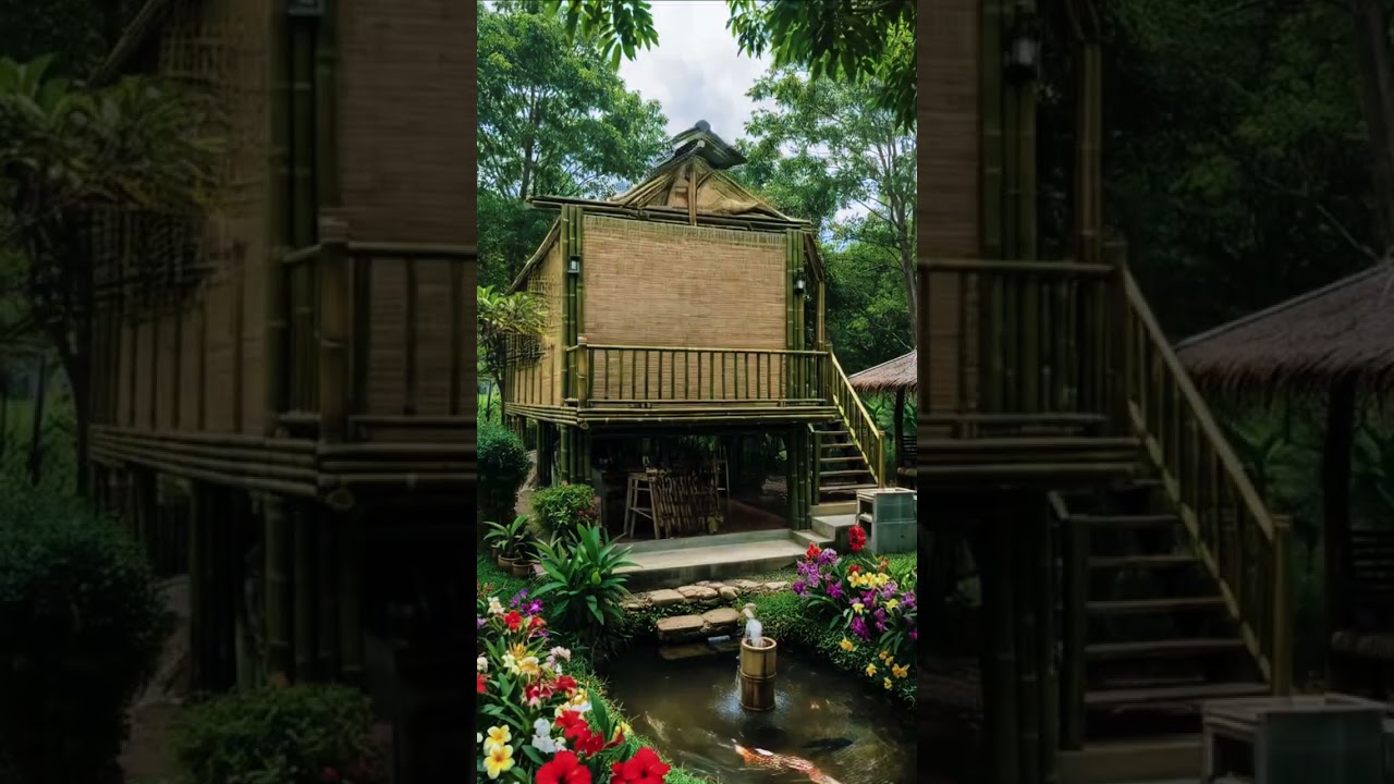 Building a Unique Bamboo House From the Ground Up | Full Construction Timelapse