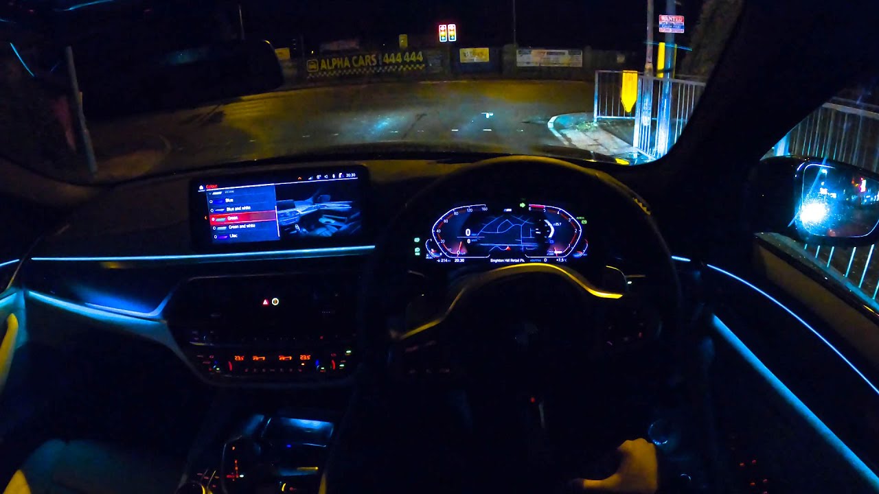 2023 G30 5 Series LCI POV Night Drive - Ambient Lighting | 4K - YouTube