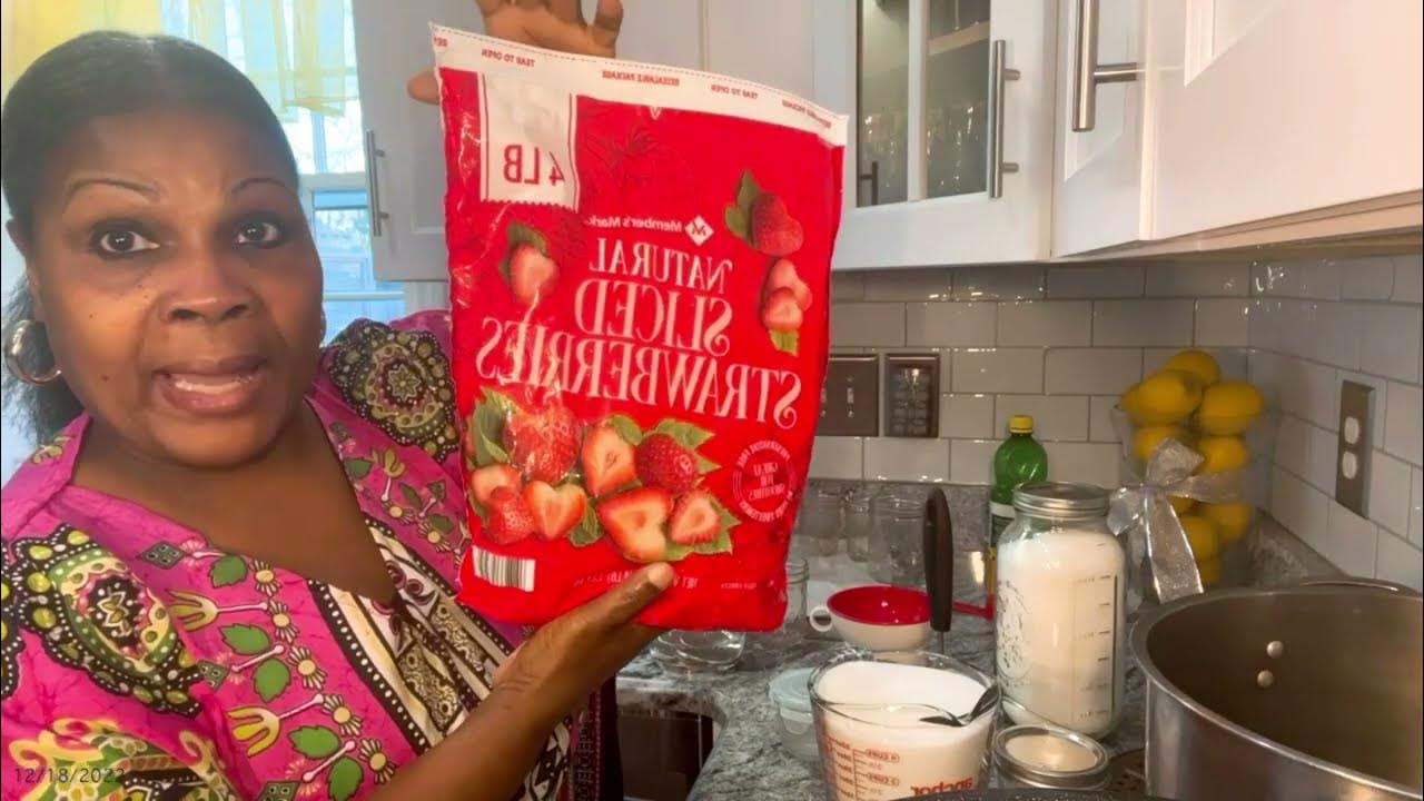 Easy Strawberry 🍓 Jam From Frozen Strawberries(No Pressure Canner