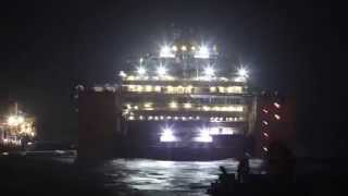 Timelapse refloating operations Costa Concordia: day 7 and 8