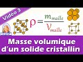 Masse volumique d'un solide cristallin (cristallographie) | 1ère enseignement scientifique