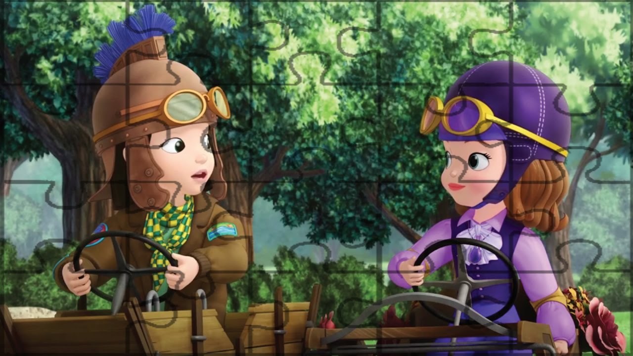 Sofia The First Driving | Sofia The First | Puzzle Games For Kids - YouTube