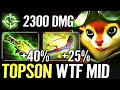 🔥 TOPSON Hoodwink MID 13min Ethereal Blade + Aghanim — 170% More Magic WTF 2300 Ult DMG Dota 2 Pro