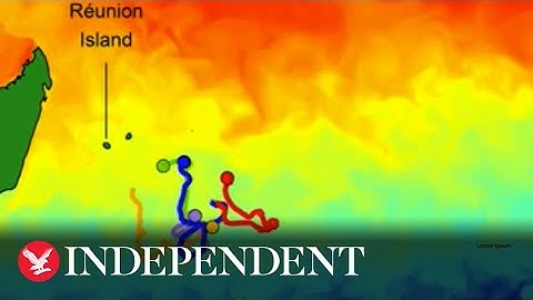 Video shows possible path of debris from lost Malaysian Airlines flight in Indian Ocean