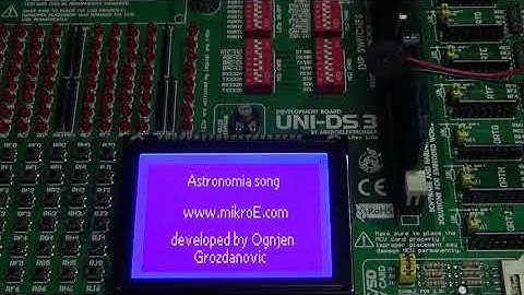 Astronomia song with PIC microcontroller | mikroC pro for PIC
