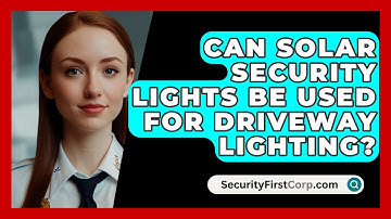 Can Solar Security Lights Be Used For Driveway Lighting? - SecurityFirstCorp.com