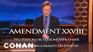 Conan Announces The 28th Amendment | CONAN on TBS