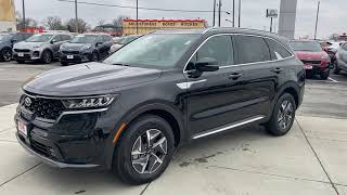 2021 KIA Sorento EX Hybrid in Aurora Black with Black