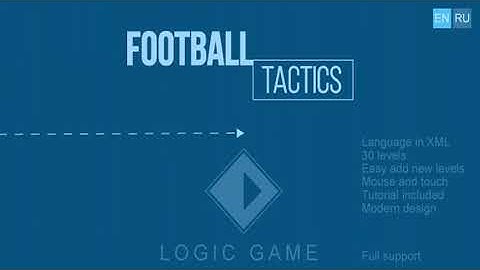 Football tactics - HTML5 game, construct 2/3, mobile control, mouse, AdSense, responsive, 2
