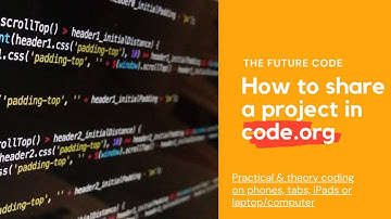 How to share a project in code.org