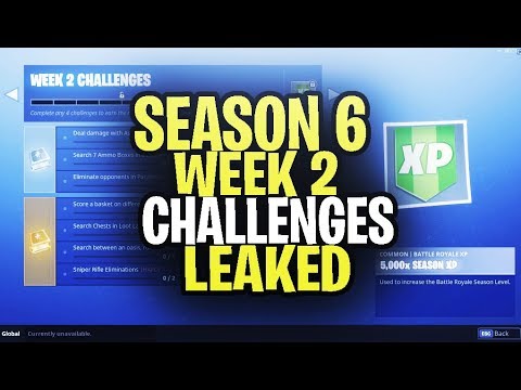 New Fortnite Season 6 Week 2 Challenges Leaked All Season 6 Week 2 - new fortnite season 6 week 2 challenges leaked all season 6 week 2 challenges