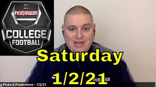 Saturday Free Betting Picks & Predictions - 1/2/21 l Picks & Parlays