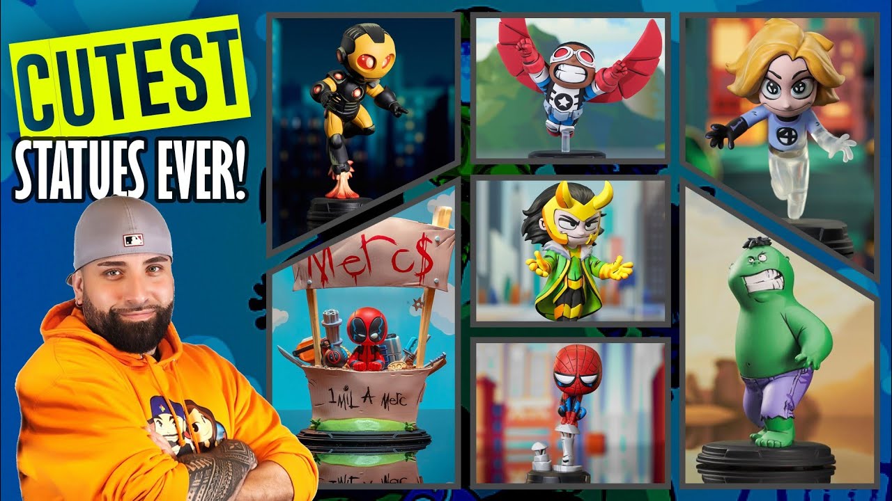 Unboxing 8 Marvel Animated Skottie Young Statues by Gentle Giant