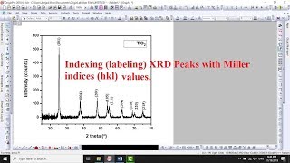 How to label XRD peaks with Miller indices - (hkl) values - 11 screenshot 2