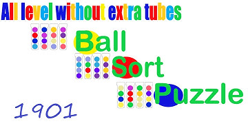 Ball Sort Puzzle Level 1901 🎯 All level without extra tube 😂 Game Walkthrough 😘