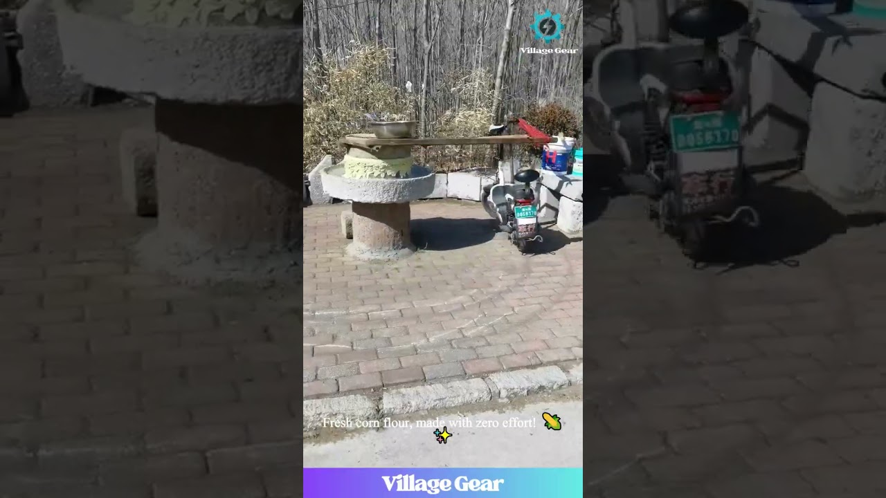 Forget the Donkey!🤯This Electric Scooter Just Turned an Ancient Stone Mill into a High-Speed Factory