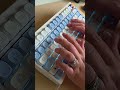 WOMIER MT75 w/ POM Linear Switches and EPOMAKER Wonderland Whimsy Keycaps ASMR! @asmr #keyboardasmr