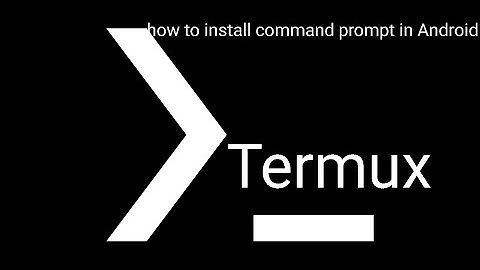 how to install command prompt in Android (link in description)