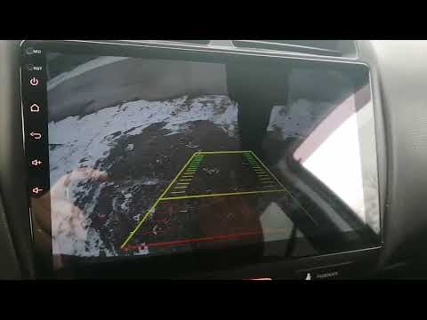 измененый угол камеры заднего вида с омывателем на mitsubishi asx