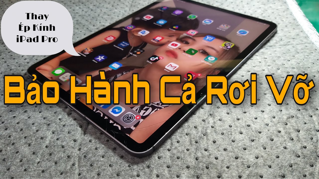 Ép Kính BẢO HÀNH CẢ RƠI VỠ iPad Pro 11 inch 2018 ||  Quá trình ép kính bằng máy công nghiệp