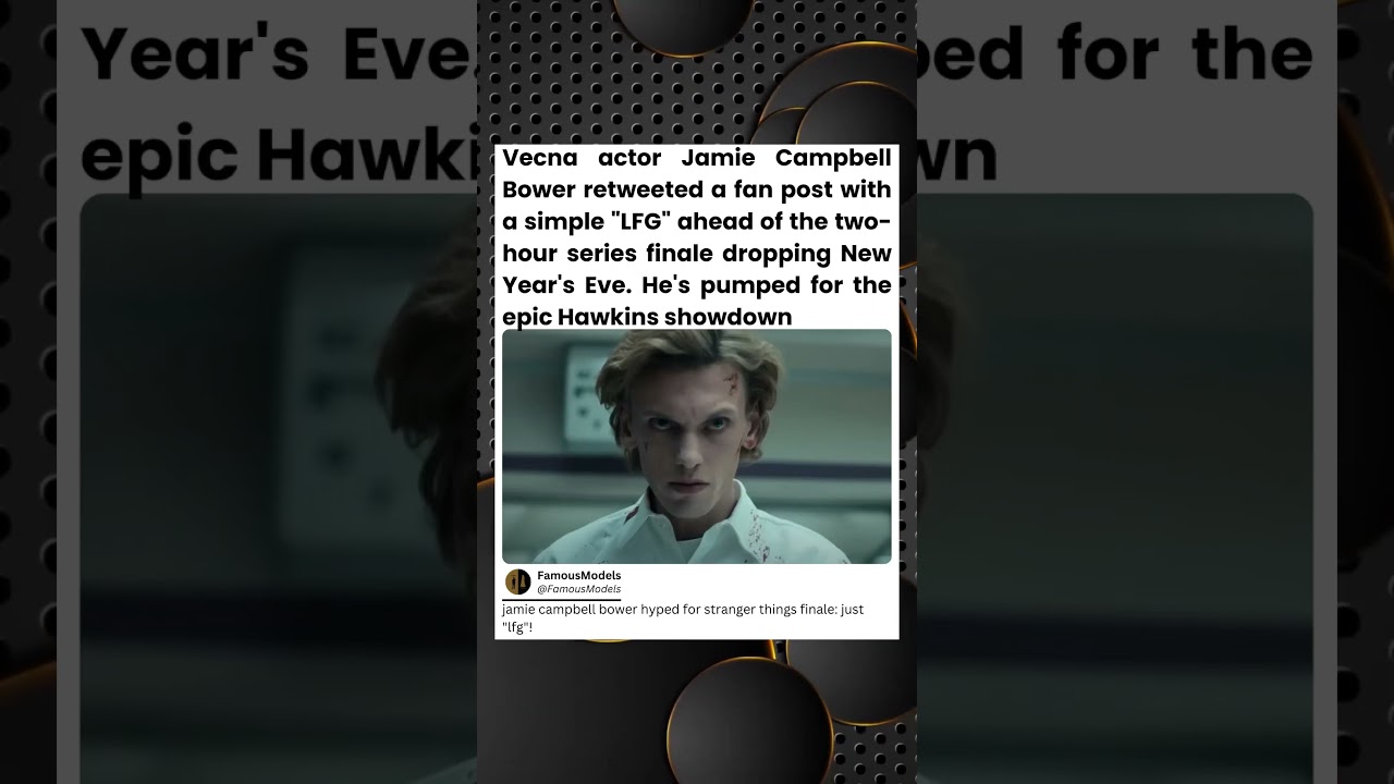 Джейми Кэмпбелл Боуэр, актер сериала «Очень странные дела», ретвитнул пост фаната с простой фразо...