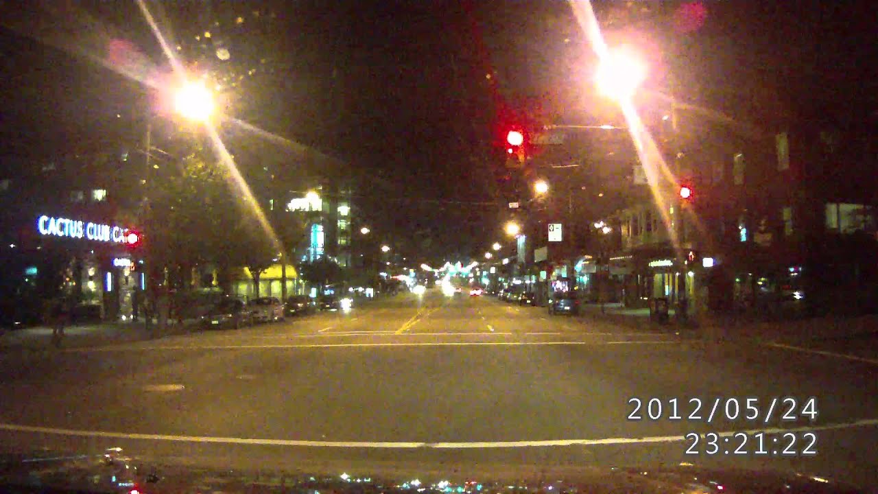 Car Camera, Night Time, with "Night Mode" off YouTube