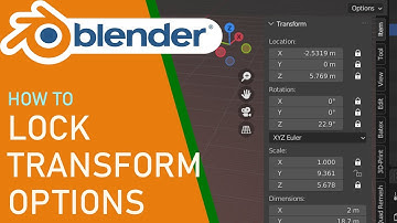 Blender how to lock transform options
