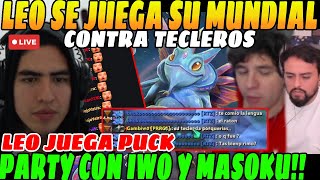 😲Leo Juega su Mundial contra smurfs pantalleros, les Teclea toda la partida😲| Party con IWO MASOKU😲